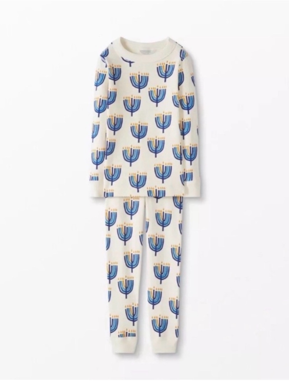 Hanna Andersson Hannukah
Menorah Pajama Set Organic
Cotton Boys size 12